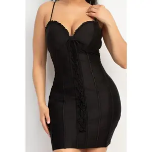 Black Mini Dress Linen