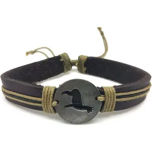 Adjustable Pewter Bracelet - Llama