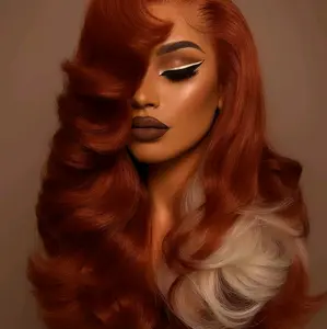 Ginger Lace Frontal Wig 24/26 Inch Human Hair Wig for Women