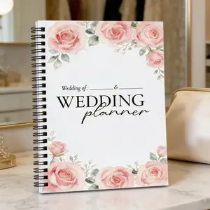 [Wedding Planner Notebook] Wedding Planner Notebook | 1pc Spiral Journal, Engagement Gift Keepsake for Couples, Wedding Day Organiser Book
