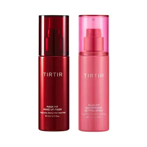 [TIRTIR] Mask Fit Waterproof Setting Spray 80ml, Mask Fit Make Up Fixer 80ml - 24 Hour Long Lasting Fix, makeup fixer, Sweatproof Water Resistant Makeup Finisher, Semi Matte Finish for Oily Skin, 24H Lightweight Non-Greasy Makeup Setting Spray