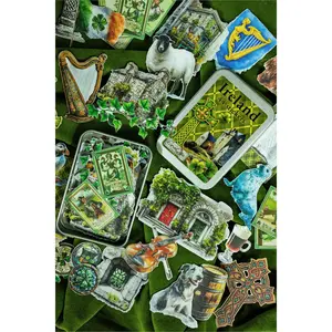 Symbols of Ireland Sticker Tin Box