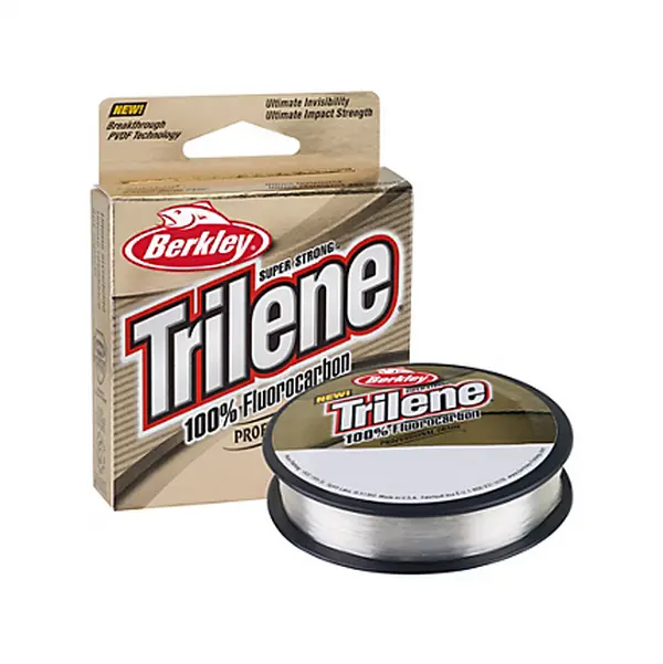 Berkley Trilene Professional Grade Fluorocarbon Fishing Line - 110yd Clear, Fast Sinking Line, Low-Memory Cast, Fluorocarbon Leader Material, Available in 5 Sizes