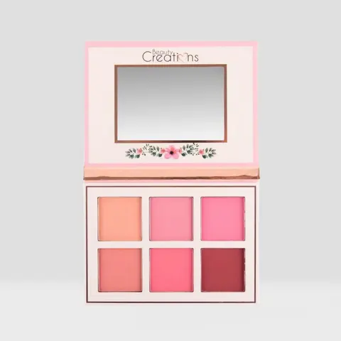 Beauty Creations Floral Bloom Cheek Palette - Compact Cosmetics Product with Floral Design, Creative Formula, Assorted Makeup Colors, Light Medium Blush, Ethylhexylglycerin, Suitable for All Skin Types, Daily Cosmetic