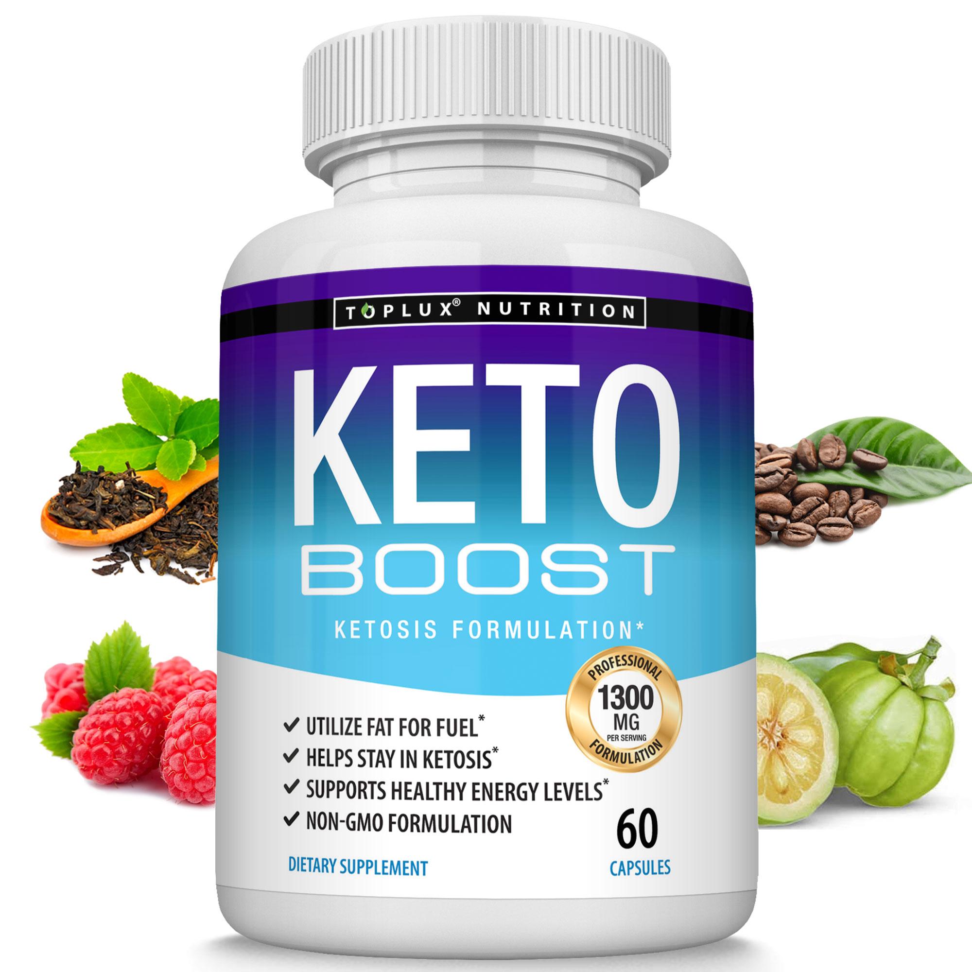 Keto Boost Supplement Ketogenic Formula with Raspberry Ketones, Green Tea Extract and more