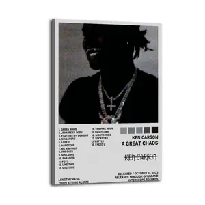 A Great Chaos Ken CarsonPoster Oil Painting Printing Office Bedroom Aesthetic Decoration Canvas Wall Art Bar Cart Decor Aesthetic Prints Painting Decor