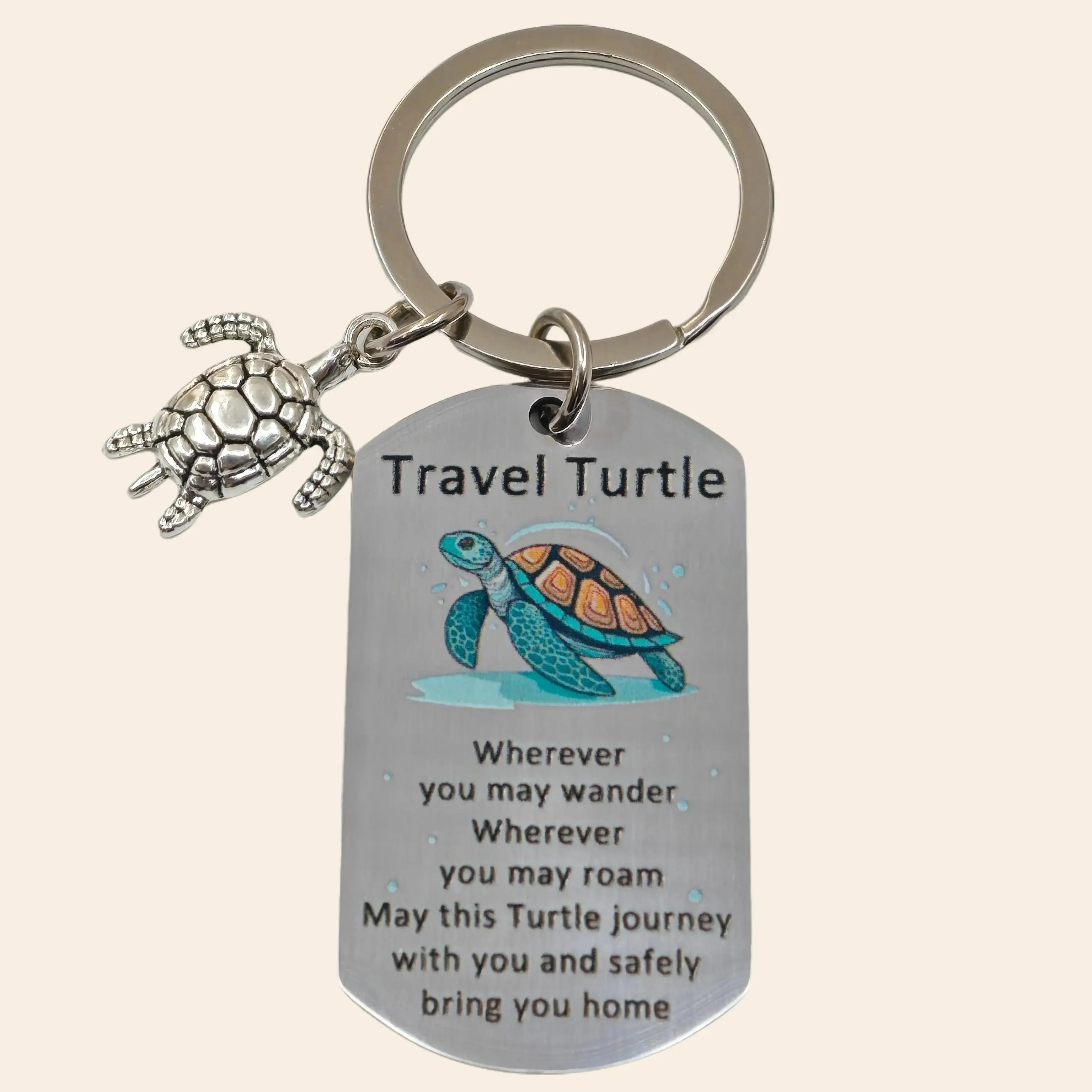 Cute Sea Turtle Keychain, Casual Ocean-Inspired Fashion Accessory for Daily Carry & Travel, Thoughtful Gift for Birthdays, Christmas & Sea Lovers