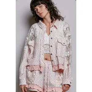 UKT743 Pink Floral Jacket