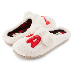 Floopi Family Set Faux Sherpa Mens "PAPA" Clog Slipper