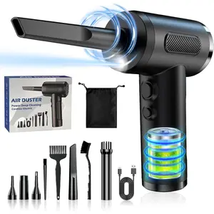 Compressed air Dust Collector Air spray keyboard cleaner with 6000 mah battery LED light PC cleaning kit