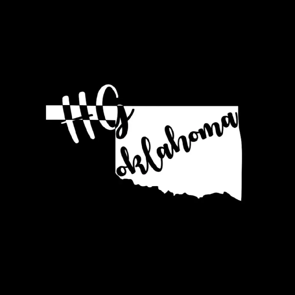 HG Holler Girl, Creek Squad, State Silhouette version, Vinyl Window Decal - Universal Car Sticker for Vehicle Windows, Boats, RVs, Office Desks & Laptops - Stylish Car Merch & Car Accessories - All 50 States Available