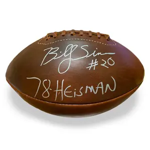 Vintage Billy Sims signed football