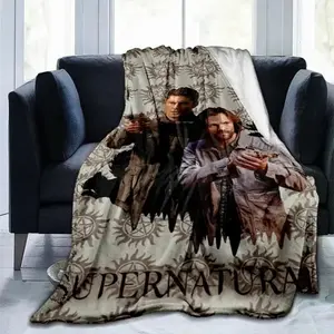 Movie Supernatural - Evil Power Printed Blanket, Fashion Warm Flange Blanket, Picnic Blanket, Bed Blanket,Christmas gift Dream Weave Home