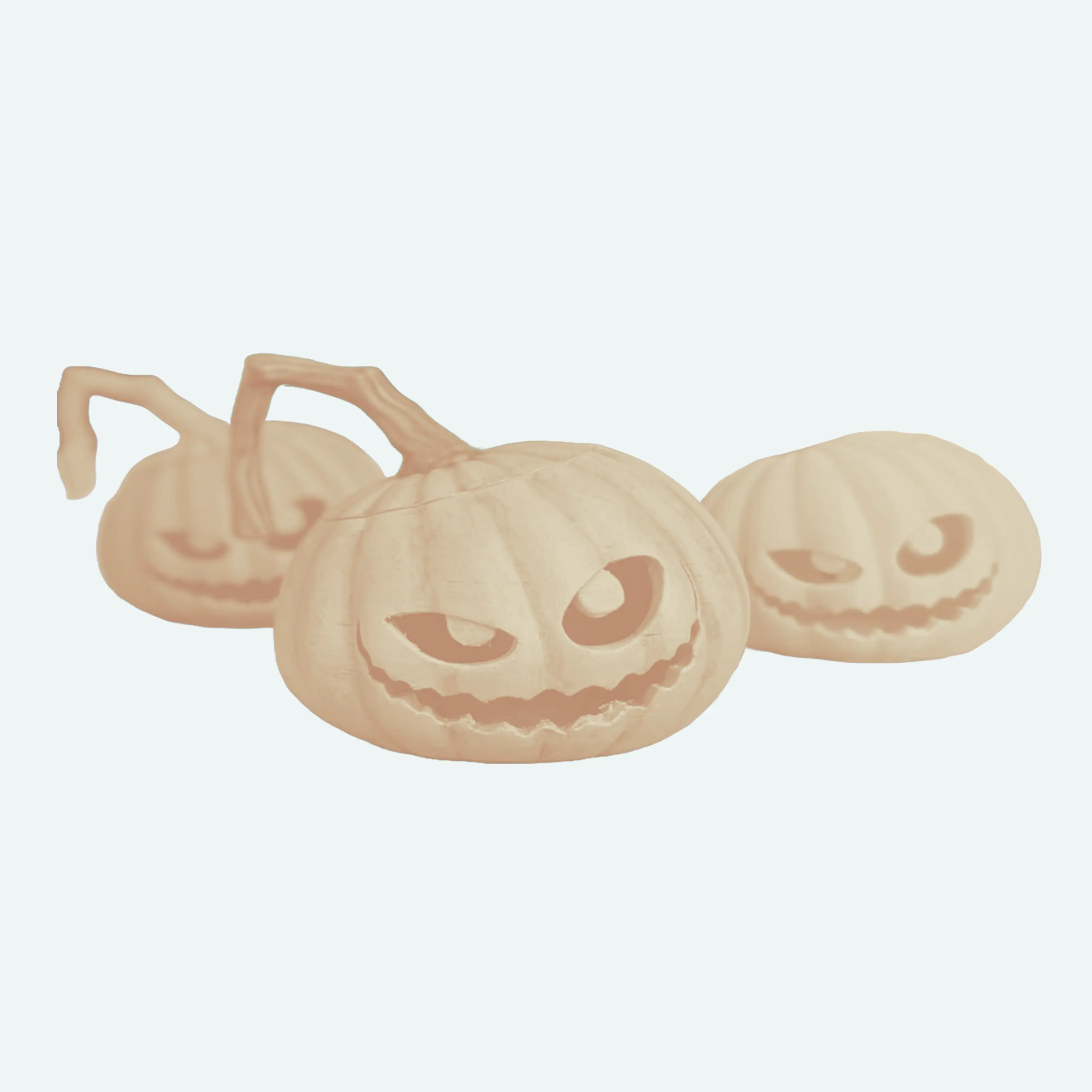 Luminous Halloween Pumpkin - Glow in the Dark Pumpkin - 3D-Printed Pumpkin Decor