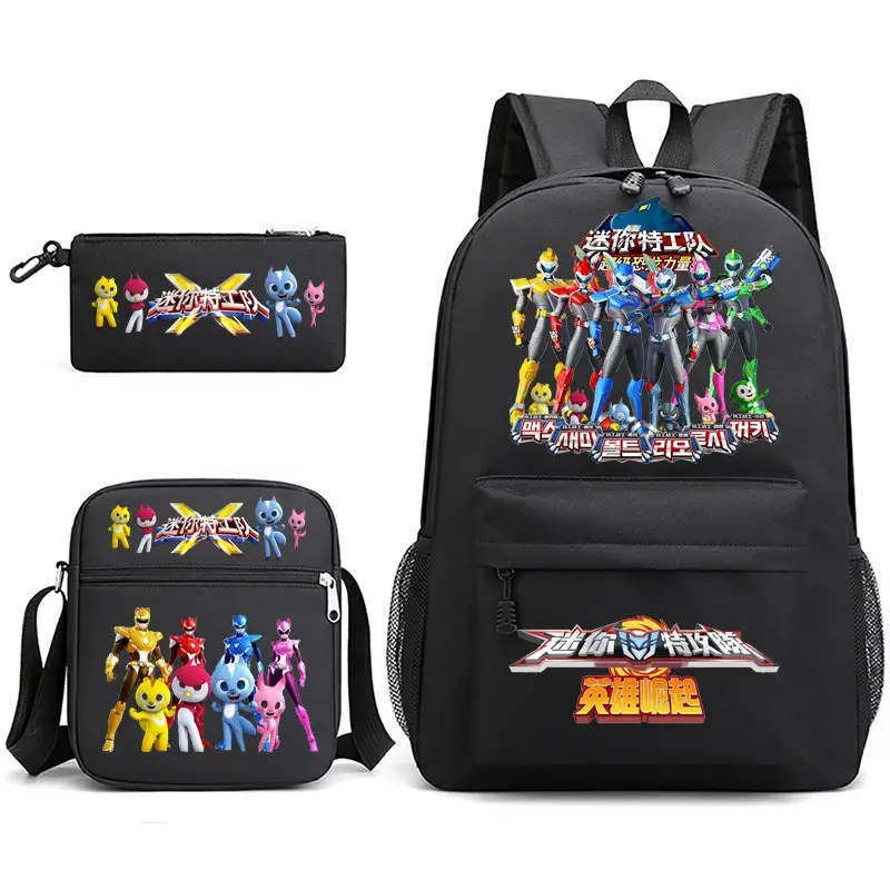 Mini Force Anime Backpack for WomenMenTeens, Day Packs Knapsacks Casual Backpacks Gift for Gym Travel Camping Outdoor Work Business