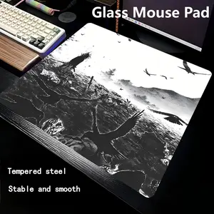 Control Type Glass Mouse Pad Professional Fps Gaming Smooth Feel, High-Quality Precision Control Surface, Ideal for Gamers & PC Users