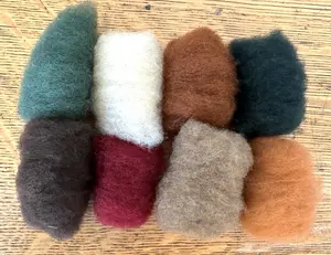 Nome Schoolhouse Corriedale 3D Felting Wool 8 Color Sampler