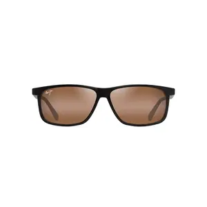 Maui Jim Plama Sunglasses H618-01 Matte Brown Frame HCL Bronze Lenses