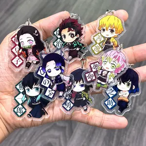 Demon Slayer Characters KeyChain, Kimetsu No Yaiba Anime Collection Key Chains, Tanjiro, Nezuko, Zenitsu, Inosue