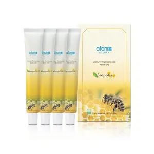 Atomy Pasta Dental Pack 4 chica- Green Tea & Propolis Extract for Bad Breath Elimination & Oral Hygiene Support