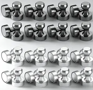 Magnetic Push Pin, Fridge Magnets forWhiteboard, Office,Classroom, Maps, KitchenAccessories, Office Supplies,8pcs/set Small andStrong Magnetic Pins.