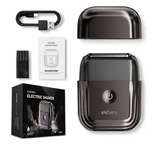 [FathersDayGift]ENCHEN Electric Foil Shavers for Men: Upgraded Mini Electric Razor with 2 Floating Blades & Gears Adjustable - Face Shaver with IPX7 Waterproof Wet/Dry,USB Type CConvenient to carry on trips and give gifts to boyfriends, preferred for dads