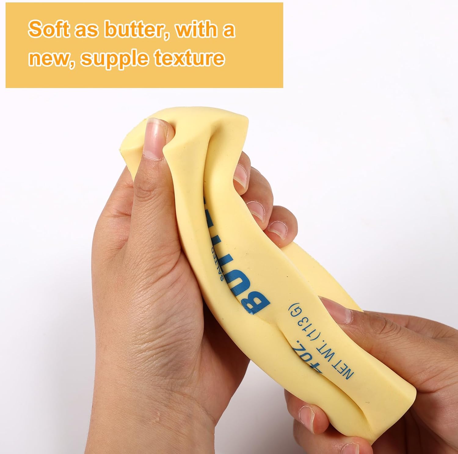 Butter Squishy Toy — PU material butter stick, slow-rising squeeze food fidget toy for office and school Butter Squishy Toy — PU material butter stick, slow-rising squeeze food fidget toy for office and school