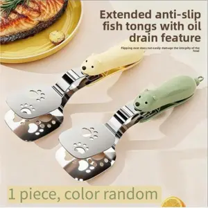 Stainless Steel Bear Pancake Griddle Clip, Multifunctional Kitchen Tool for Frying Eggs, Fish, and Steaks, Durable & Easy-To-Use Design