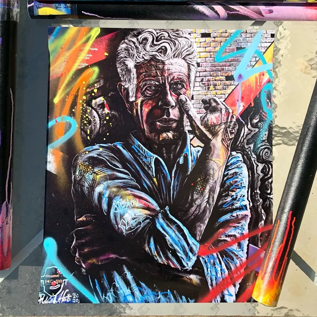 18x24 Bourdain Art Print
