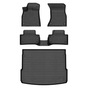 Depituu Floor Mats For Audi Q5/ SQ5 2018-2026 Set,All Weather Floor Mats,Waterproof Anti-slip Durable Floor Mats Car Accessories Autos Protector Automotive,auto accessories,car essentials,fun car accessories,trunk or treat car decor cargo liner set
