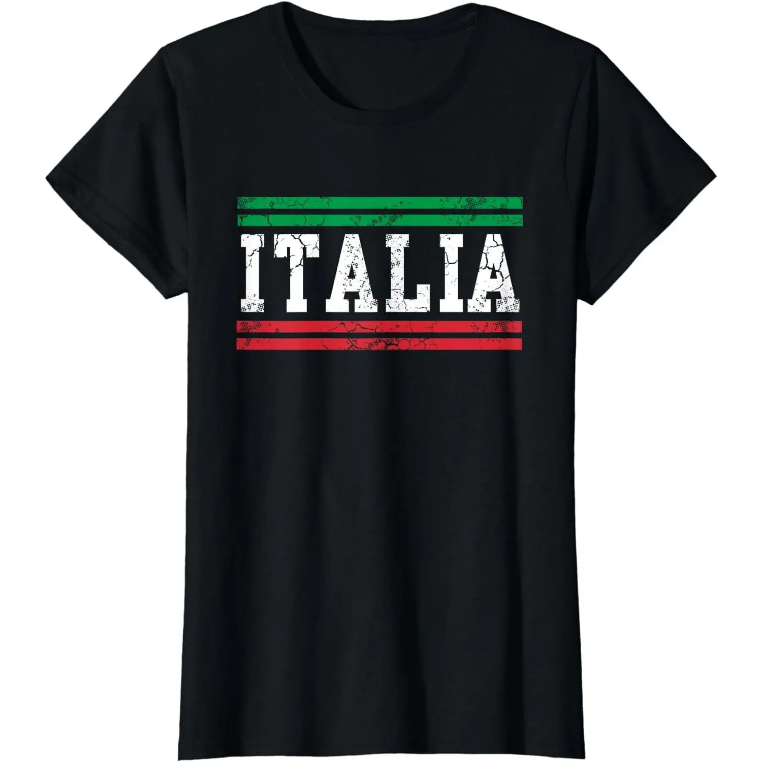 100% Cotton Italia Italian Flag Italy Vintage Distressed Men Women T-Shirt