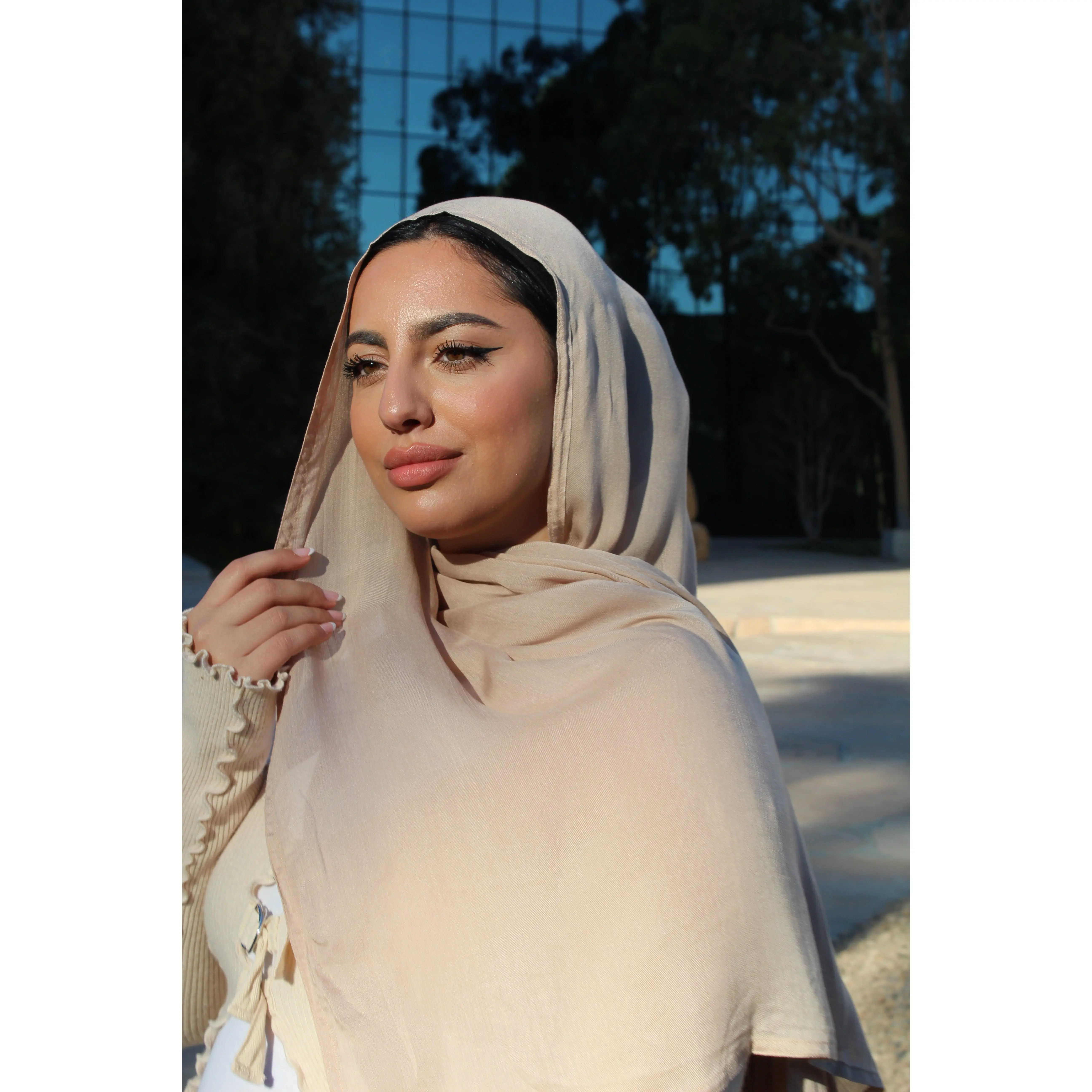 Crescent Pearl Scarf