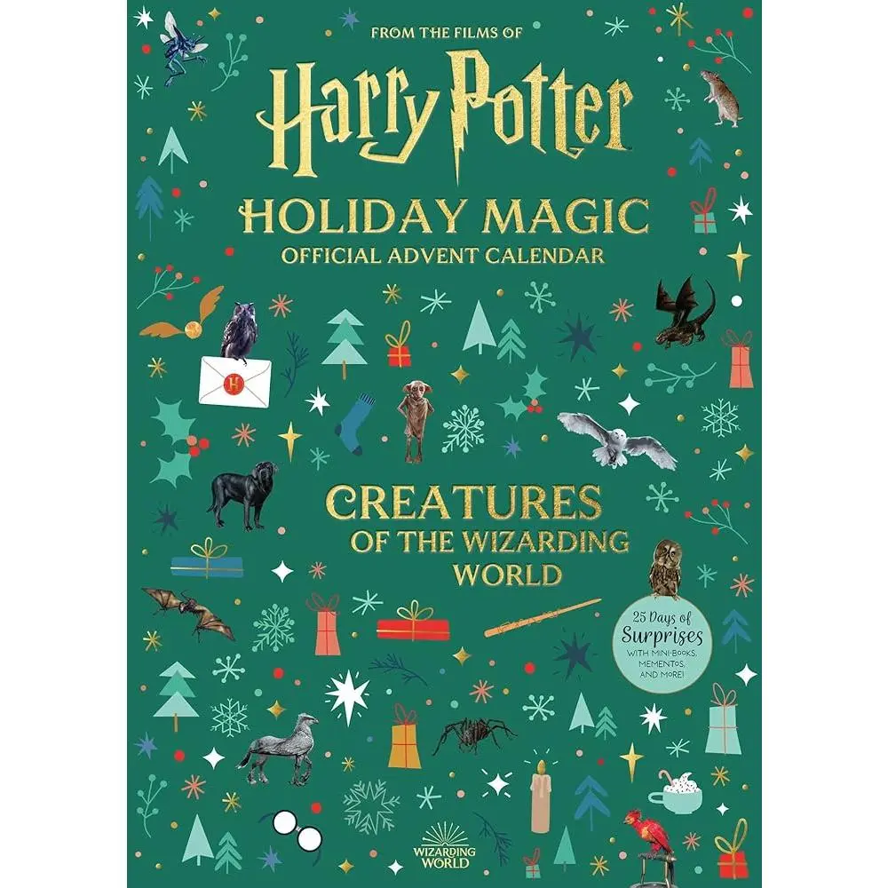 Official Harry Potter Christmas Wizarding World Creatures Advent Calendar - Screen-Free Children's Literature & Art Item, 25 Days of Surprises (December 1-25), Collectible Items for Kids