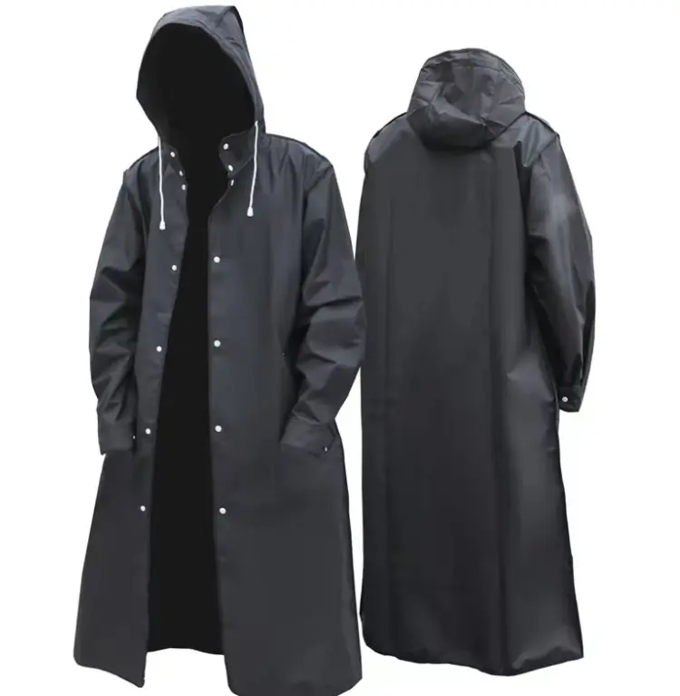 Universal All-Seasons Waterproof Lightweight Hooded Full-Body Raincoat for Men & Women, Moisture-Proof Motorcycle Rainwear for Outdoor Activities