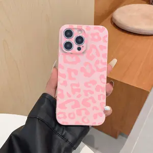 Fashion Leopard-pattern Phone Case, Lightweight Shockproof Cover, Shockproof Phone Protective Cover, Phone Accessory Compatible with iPhone 11 12 13 14 15 16 Pro Max