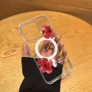 Premium Transparent Magnetic Phone Case for Samsung Galaxy A56 A57 A55 A14 a34 A36 a15 A14 a17 a07S A16 a24 A26 A07s Anti-Yellowing TPU Slim Fit Shock Absorption Full Protection Cover with MagSafe