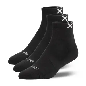 Basix Basic Sports Quarter Socks - 3-Pack, Cloud Soft Fabric, Smooth, Comfortable, Breathable Sports & Outdoor Accessories