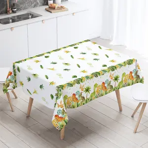 New Dinosaur Birthday Disposable Tablecloth Birthday Party Decor Kids Boy Baby Shower Jungle Dino Party Table Cover Supplies Favors Gifts