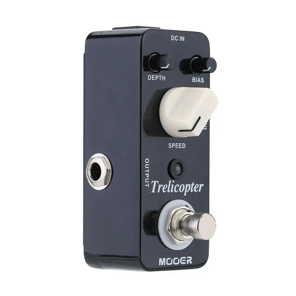 MOOER Trelicopter Guitar Pedal, Classic Optical, Tremolo Bias / Depth / Speed, Electric Guitar Effects Pedals, with True Bypass