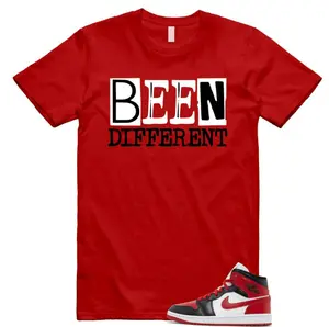 1 Alternate Bred Toe Gym Red Black White Mid Unisex Shirt Match BEEN, Mens Women clothing, Graphic Tees, Top T-Shirt