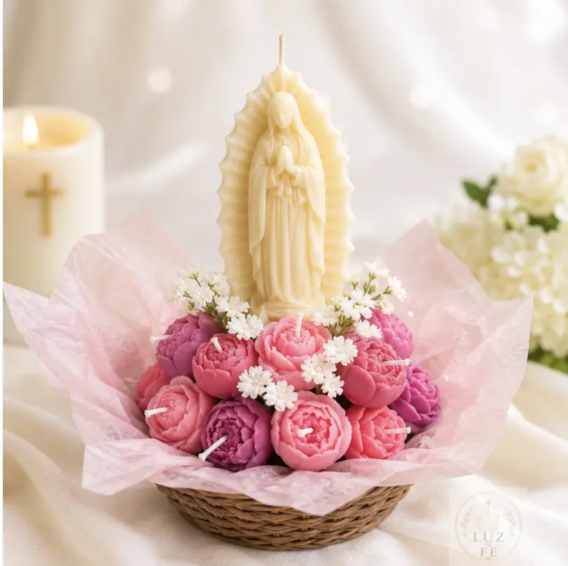 Velas artesanal de la virgen