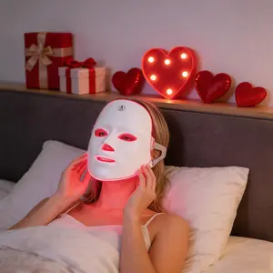 Valentine's Day Exploding Gift Red light therapy mask, 7-color LED photorejuvenation mask, daily care photorejuvenation, wireless