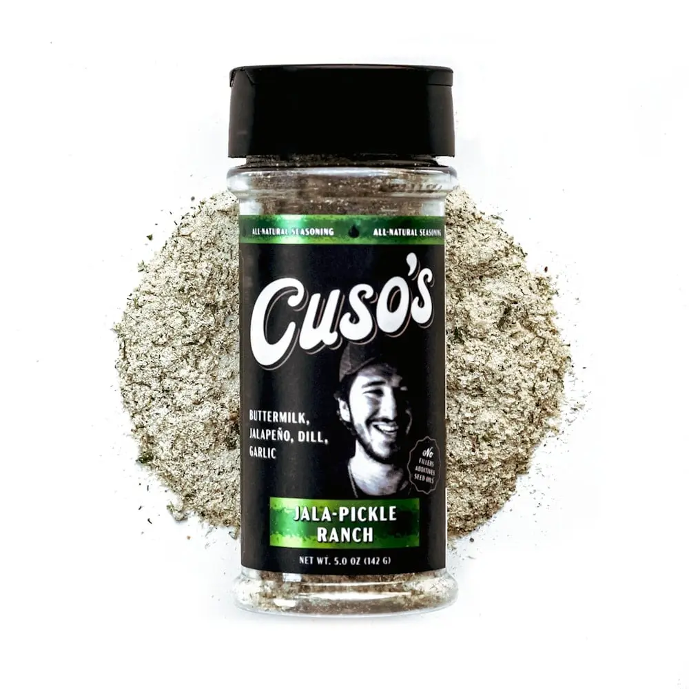 Cuso’s Jala-Pickle Ranch Seasoning – Zesty, Creamy & Spicy Pickle Ranch Blend for Chicken, Wings & Dips Garlic Spice