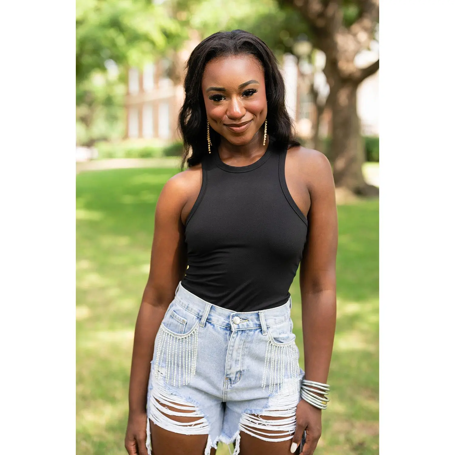 Jada Racerback Bodysuit - Panther