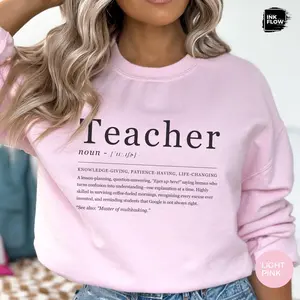 Funny Definition Teacher Short Sleeve T-Shirt / Sweatshirt & Hoodie, Educator Gift, Teacher Appreciation Week Shirt, Back to School Tee, Teaching TShirt, Teacher Mom Gift