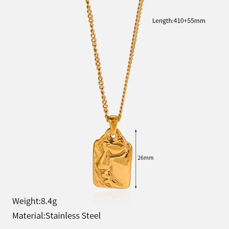 Human face pattern-necklace