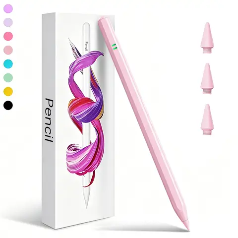 DotFlow Active Stylus Pen for Tablets, Fast Charging, Palm Rejection, Tilt Sensitivity, Button Control, Aluminum Body, Replacement Tips, 9-Hour Battery Life for Drawing & Note Taking