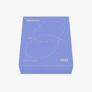 BTS - Memories of 2021 - Region Free - incl. 214pg Photo Book, Paper Frame & Double-Sided Photo, Clear Photo Index, Sticker Collection, Postcard Set, 48pg BTS Book + Photocard  [BLU-RAY] Postcard, Photo Book, Photos, Stickers, With Book, Asia - Import