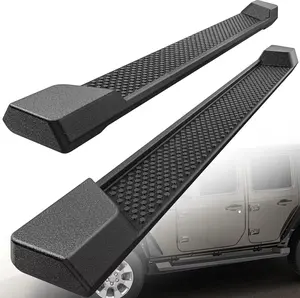 YITAMOTOR 6 inches OE Style Running Boards, Side Steps Compatible for 2007-2025 Jeep Wrangler JL 4-Door Black, Nerf Bars (Excl JK Model) Heavy Duty Aluminum Running Boards Automotive Car Vehicle