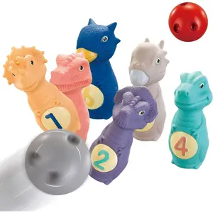 Kids Bowling Set for Toddlers – Soft Dinosaur Pins & Balls | Indoor Outdoor Lawn & Yard Games for Babies & Family | Educational Toddler Bowling Set for Kids 2-5, Baby Boy & Girl Gifts